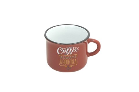 Ceasca pentru cafea Vintage, Tognana, 110 ml, ceramica, rosu