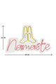 Decoratiune luminoasa LED, Namaste, Benzi flexibile de neon, DC 12 V, Roz / Galben