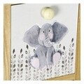 Comoda, DKD Home Decor, Elefant, 60 x 25 x 94 cm, lemn de paulownia, multicolor