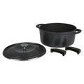 Oala pentru cuptor cu capac Dutch, Greenpan, Featherweights, 26 cm Ø, 5.3 L, aluminiu turnat