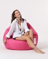 Fotoliu puf, Bean Bag, Ferndale Premium XXL, 115 x 130 cm, poliester impermeabil, roz