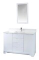 Set mobilier de baie (2 piese), Jussara, Teton 48, Alb