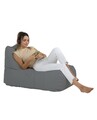 Fotoliu puf, Bean Bag, Ferndale Trendy, 105 x 75 cm, poliester impermeabil, gri fumuriu