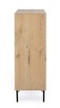 Bufet inferior Stanwood, Bizzotto, 90 x 40 x 120 cm, MDF/furnir din lemn de stejar