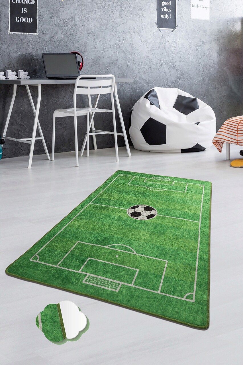 Covor, Football  , 140x190 cm, Catifea, Multicolor