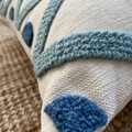 Set perne decorative	, Beach House Punch Pillow Set With İnsert, Material: 20% in, 80% poliester, Turcoaz / Gri / Bleumarin