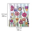 Perdea de dus, Wenko, Bloom, 180 x 200 cm, poliester, multicolor