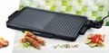 Grill electric 2 in 1, Heinner, 2000 W, 49x27 cm, negru