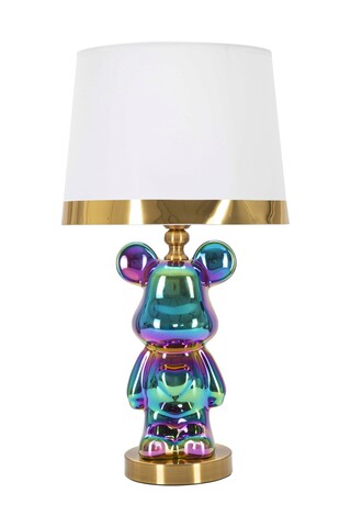 Lampa de masa Bear, Mauro Ferretti, Ø30 x 54 cm, 1 x E27, 40W, ceramica/fier, multicolor