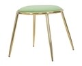 Scaun Glam Emily, Mauro Ferretti, 45 x 45 cm, fier/poliester, verde/auriu