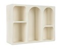 Raft de perete Creamy, Bizzotto, 80x24x60 cm, MDF, crem