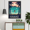 Tablou decorativ, Hawaii 2 (55 x 75), MDF , Polistiren, Multicolor