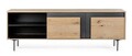 Comoda TV Stanwood, Bizzotto, 160 x 40 x 57 cm, MDF/furnir din lemn de stejar