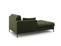 Sezlong living stanga 1 loc, Mamaia, Micadoni Home, BL, 185x102x75 cm, tesatura tip twill, verde