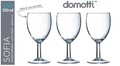 Set 6 pahare vin Sofia, Domotti, 250 ml, sticla