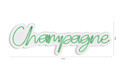 Decoratiune luminoasa LED, Champagne, Benzi flexibile de neon, DC 12 V, Verde