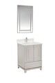 Set mobilier de baie (2 piese), Jussara, Ohio 24, Gri