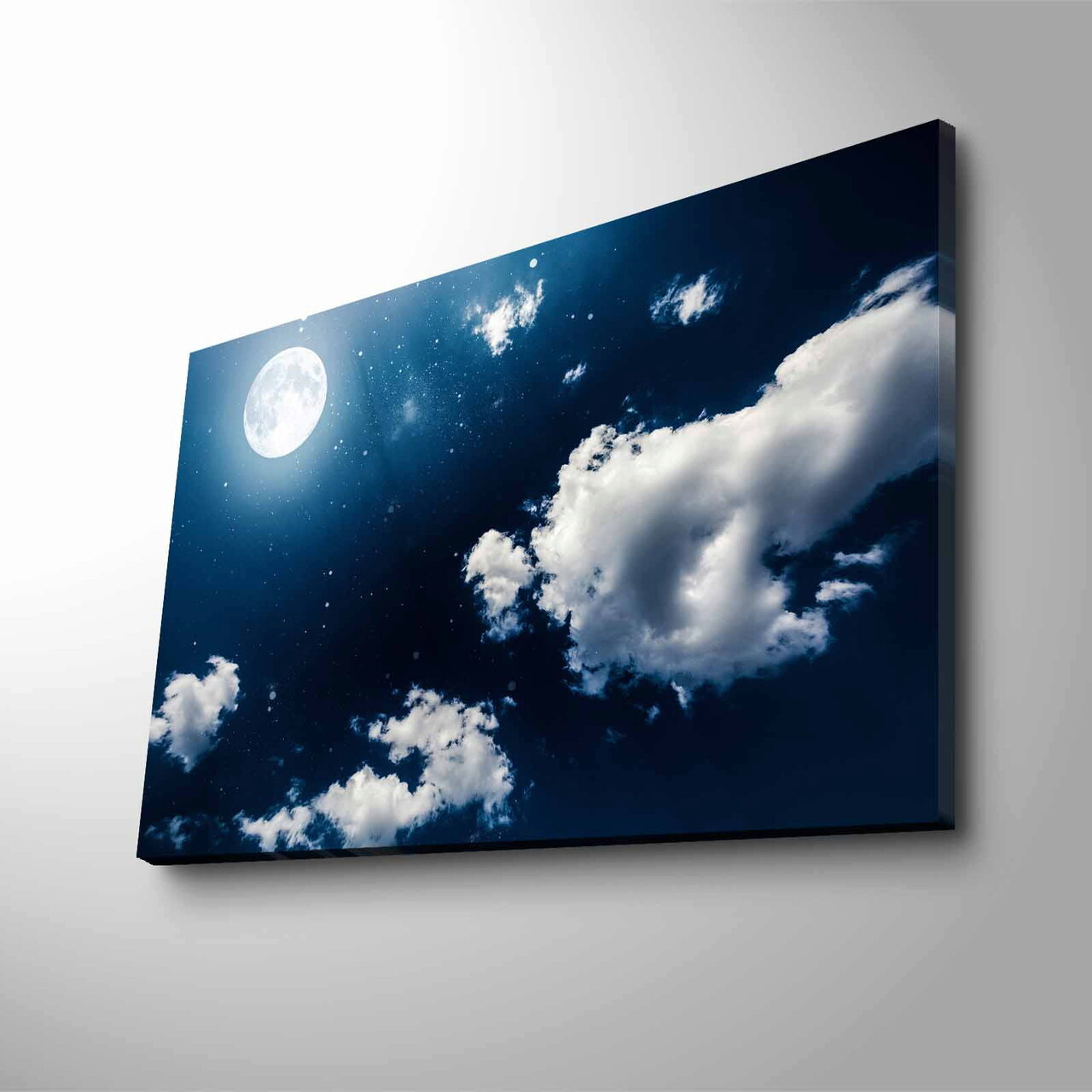 Tablou decorativ cu lumina LED, NASA-019, Canvas, Dimensiune: 45 x 70 cm, Multicolor - 1 | YEO