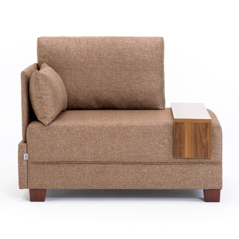 Canapea Fly Armchair Left, Balcab Home, 1 loc, 100x75x80 cm, maro