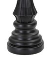 Statueta decorativa / Piesa de sah Regina, Black Queen, Mauro Ferretti, Ø12 x 37 cm, polirasina, negru/auriu