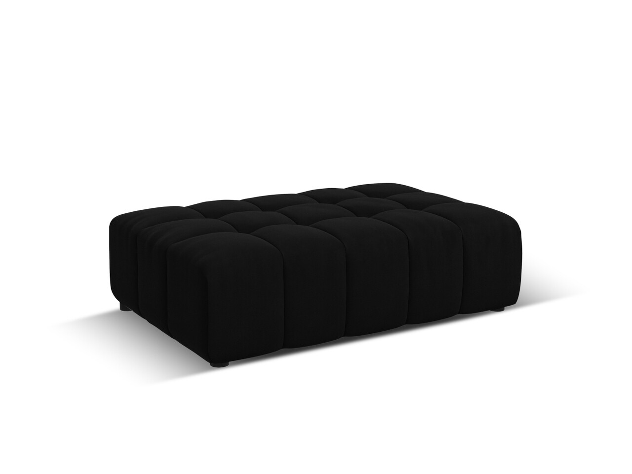 Taburet, Jennifer-51, Micadoni Home, 102x80x40 cm, catifea, negru - 1 | YEO