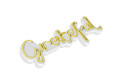 Decoratiune luminoasa LED, Grateful, Benzi flexibile de neon, DC 12 V, Galben