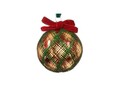 Glob Bauble w check V1, Decoris, 8 cm, sticla, multicolor