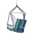 Leagan gradina/terasa, Hammock, 55 x 90 cm, albastru/verde