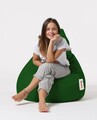 Fotoliu puf, Bean Bag, Ferndale Drop L, 80 x 80 cm, poliester impermeabil, verde