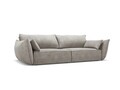 Canapea 3 locuri, Kaelle, Micadoni Home, BL, 208x100x85 cm, poliester chenille, gri deschis