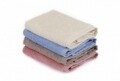 Set 4 prosoape de baie cu cos maro, Beverly Hills Polo Club, 30x30 cm,  100% bumbac, alb/albastru/maro/roz