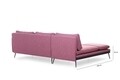 Coltar Reya Corner, Futon, 275x190x90 cm, metal, rosu grizzled