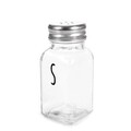 Set solnita si pipernita in suport Voscari, Homla, 10x3.7 cm/4x9 cm, sticla/lemn, natur/transparent