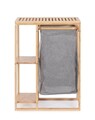 Cos de rufe cu rafturi din bambus Phillip, Bizzotto, 46.5x30x70 cm, bambus/MDF, natural