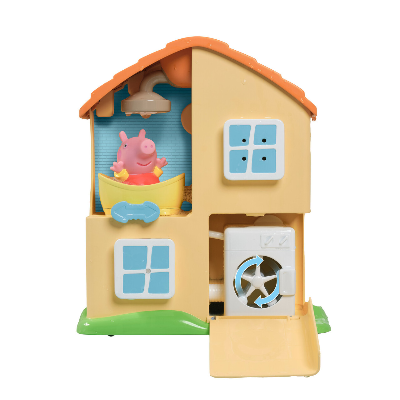 Set de joaca pentru baie, casa Peppei, Peppa Pig Tomy, 25x19x80 cm, plastic, multicolor