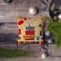 Perna, NYXMAS103, 43x43 cm, 50% bumbac / 50% poliester, Multicolor