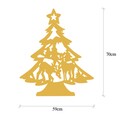 Decoratiune de luminoasa XMASGOLD-024, Tanelorn, 59x70 cm, metal, auriu