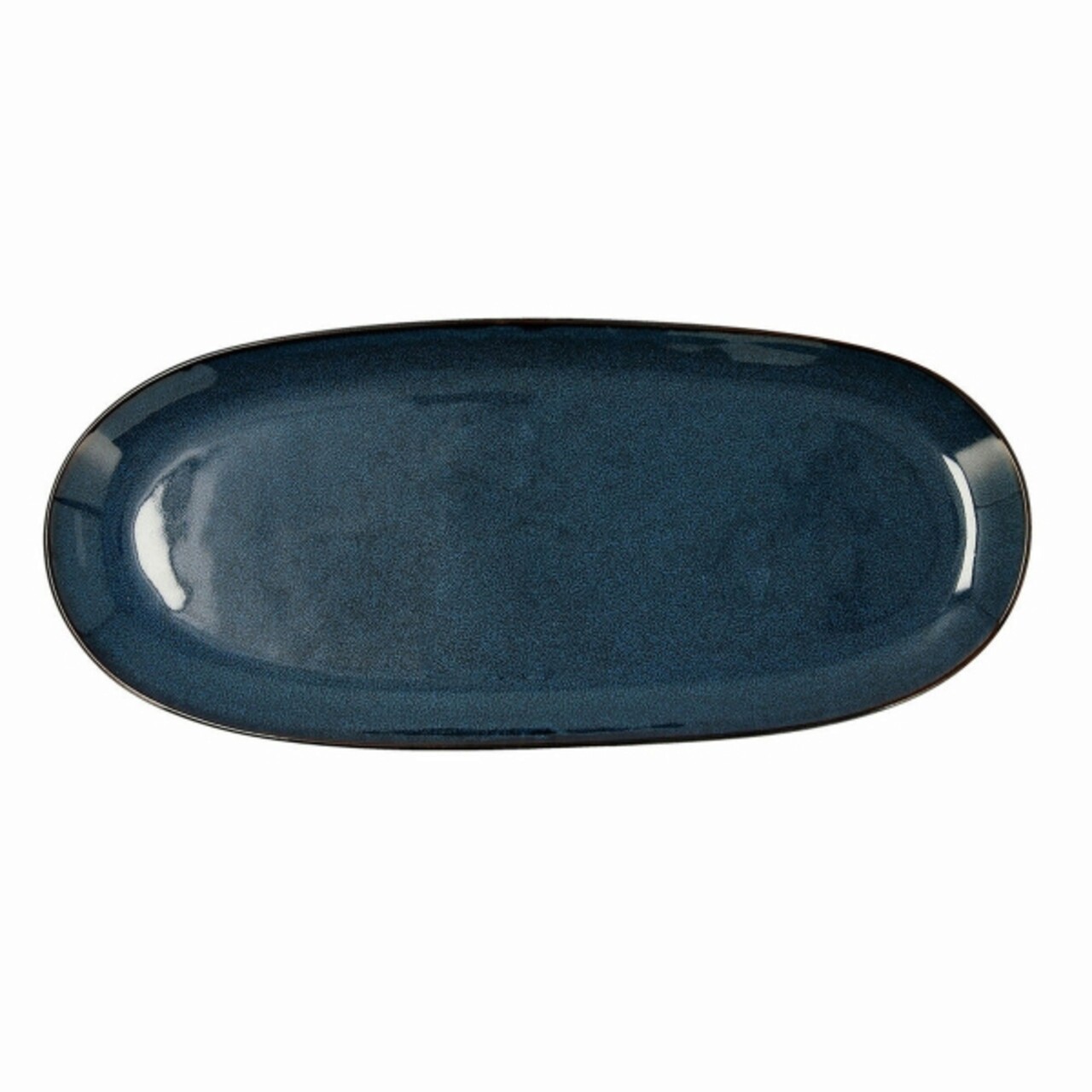 Set 2 Platouri, Bidasoa, Ikonic, 36 X 16 Cm, Ceramica, Albastru