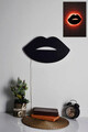 Decoratiune luminoasa LED, Lips 2, MDF, 60 LED-uri, Rosu