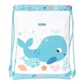 Rucsac pentru copii, Safta, Whale, 26 x 34 x 1 cm, poliuretan, multicolor