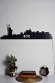 Decoratiune luminoasa LED, NYC Skyline, MDF, 60 LED-uri, Verde