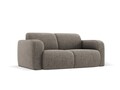 Canapea 2 locuri, Molino-140, Micadoni Home, 170x95x72 cm, tesatura chenille din poliester, gri