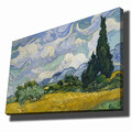 Tablou decorativ, 70100VANGOGH001, Canvas , Lemn, Multicolor