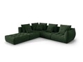 Coltar modular stanga 4 locuri, Bloom-86, Micadoni Home, 316x310x95 cm, tesatura structurata, verde muschi