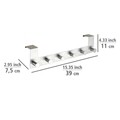 Suport pentru prosoape/haine suspendabil, Wenko, Celano, 7.5 x 11 x 39 cm, inox