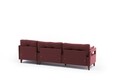 Coltar pe dreapta Comfort, Balcab Home, 275x80x80 cm, lemn, rosu