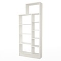 Biblioteca Raffline, 75.4x22x170.8 cm, PAL, alb