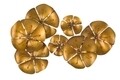 Decoratiune de perete, Flower Goldy, Mauro Ferretti, 80x57 cm, fier, auriu