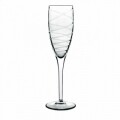 Set 4 pahare sampanie Romantica Flute, Luigi Bormioli, 177 ml, sticla cristal, transparent