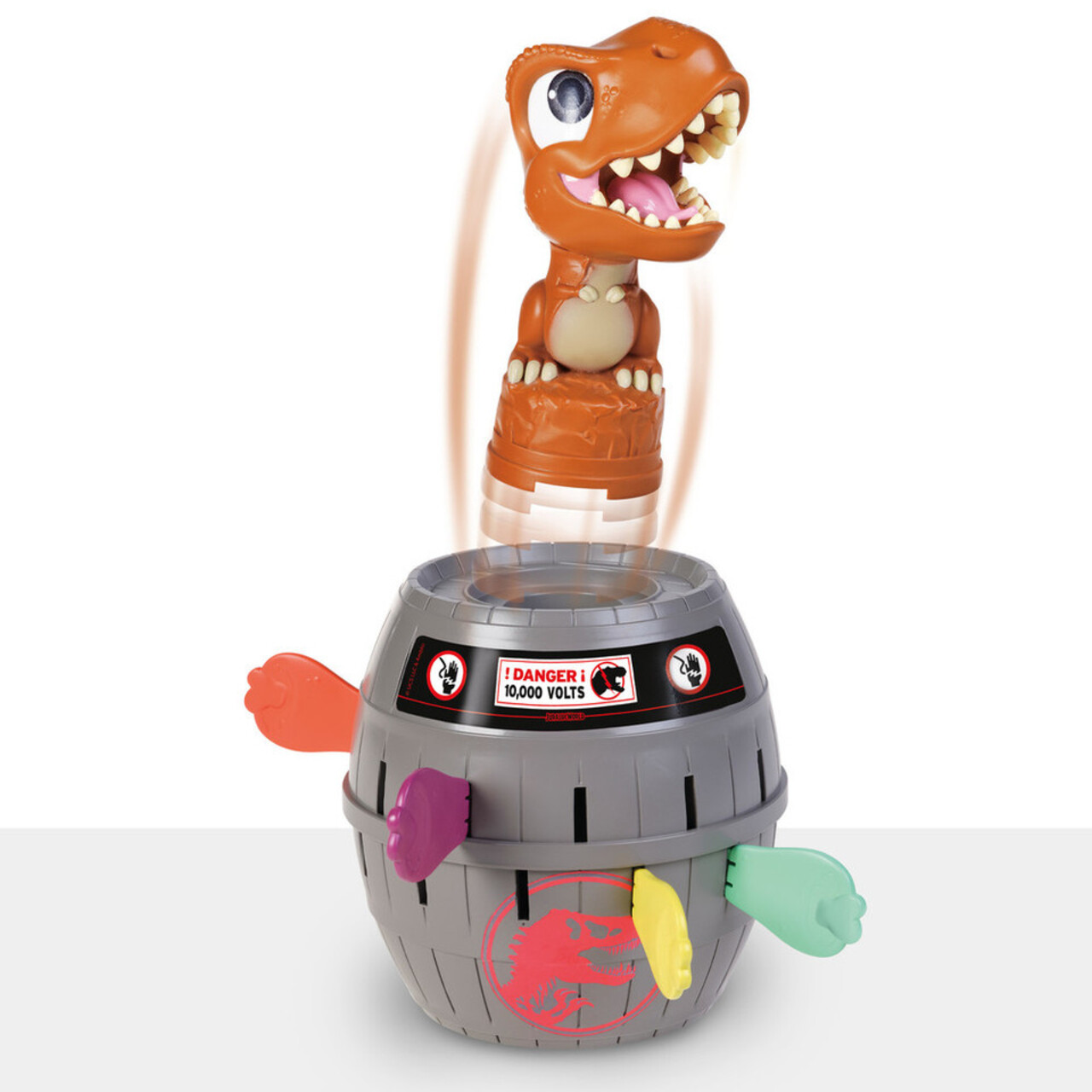 T-Rex-ul saltaret Tomy, 14x11.5 cm, plastic, multicolor